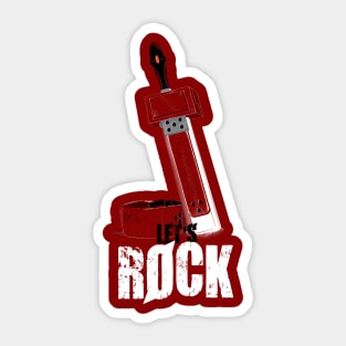 Let's Rock Badguy! Sticker